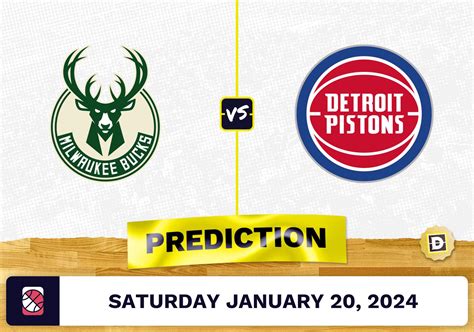 Milwaukee Bucks vs. Detroit Pistons Prediction, Odds, NBA.